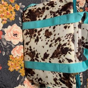 Cow print soft cooler